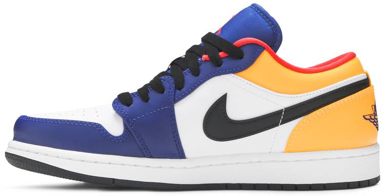 Air Jordan 1 Low White Deep Royal Blue