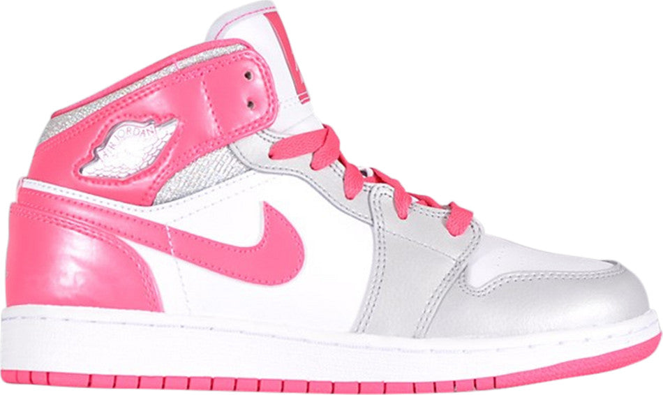 Air Jordan 1 Mid GS Platinum Pink