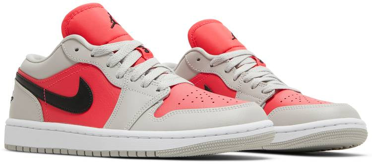 Air Jordan 1 Low Light Iron Ore Siren Red