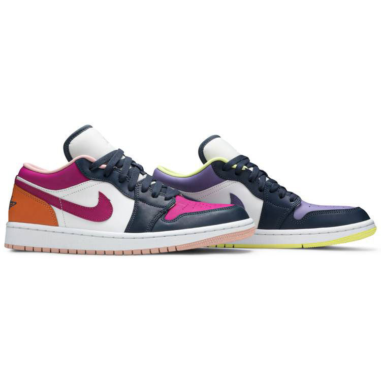 Wmns Air Jordan 1 Low SE Mismatched-Purple Magenta