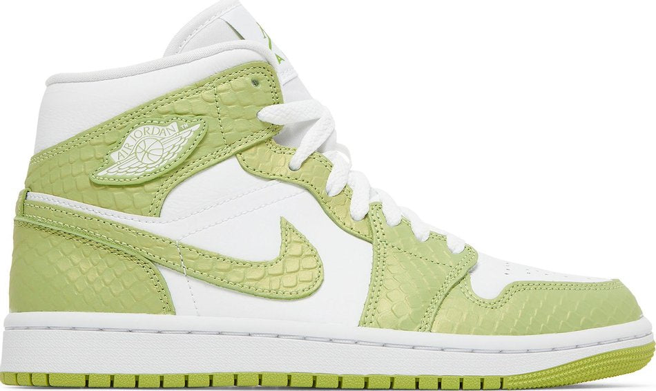 Wmns Air Jordan 1 Mid SE Green Python