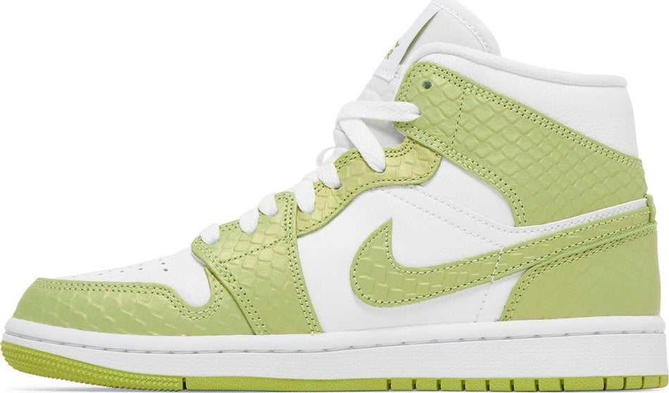 Wmns Air Jordan 1 Mid SE Green Python