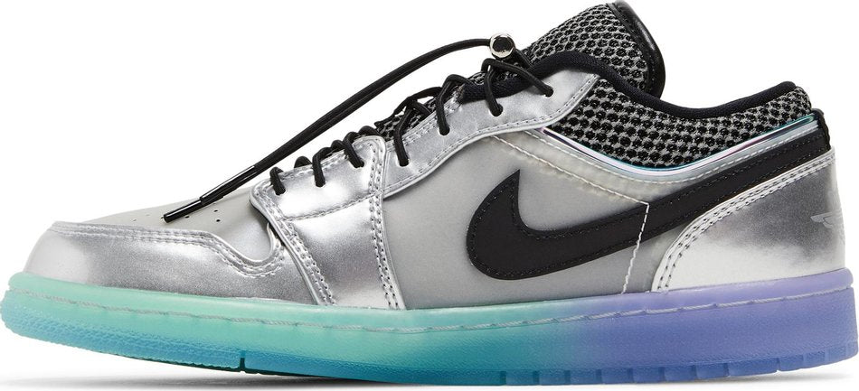 Wmns Air Jordan 1 Low SE Metallic Silver Gradient