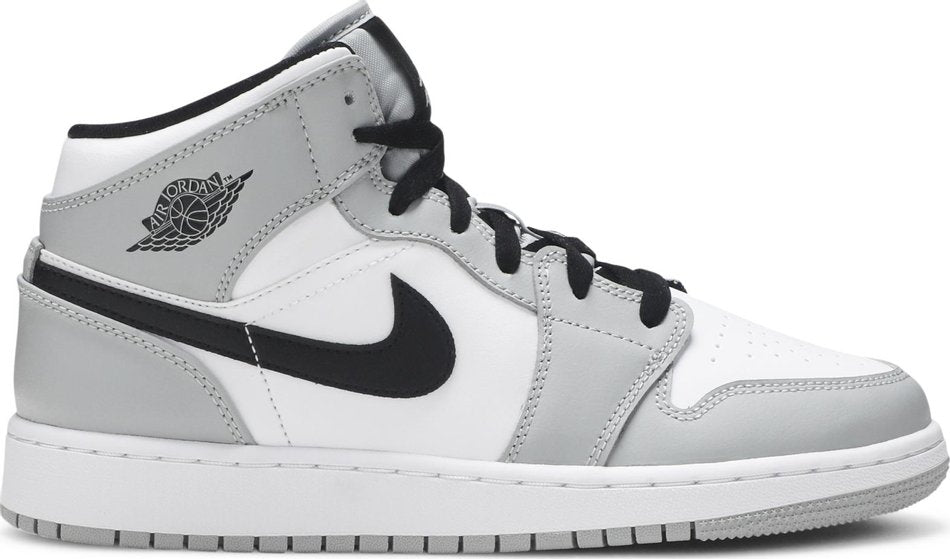 Air Jordan 1 Mid GS Light Smoke Grey