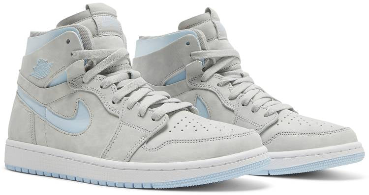 Wmns Air Jordan 1 High Zoom Comfort Cool Grey Light Blue