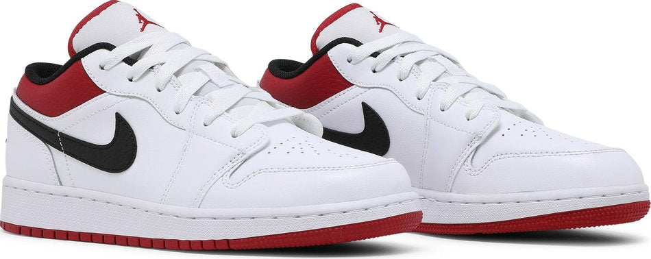 Air Jordan 1 Low GS White Gym Red