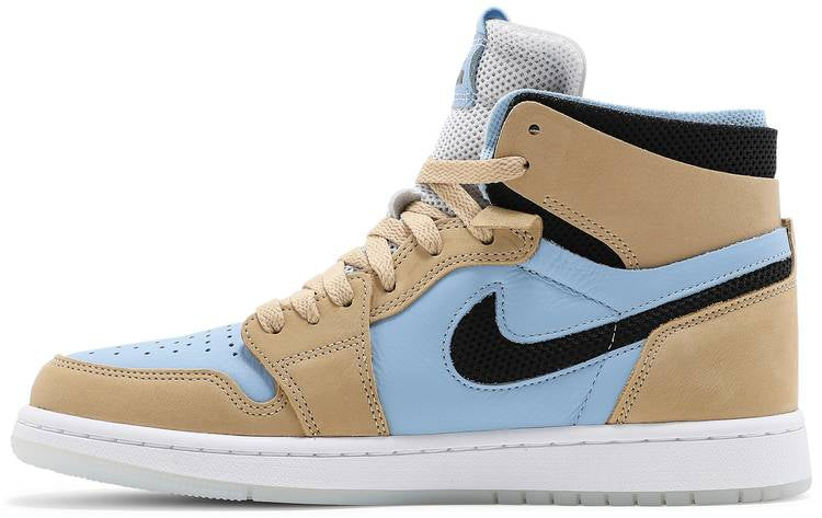 Wmns Air Jordan 1 High Zoom Comfort High Psychic Blue Sesame