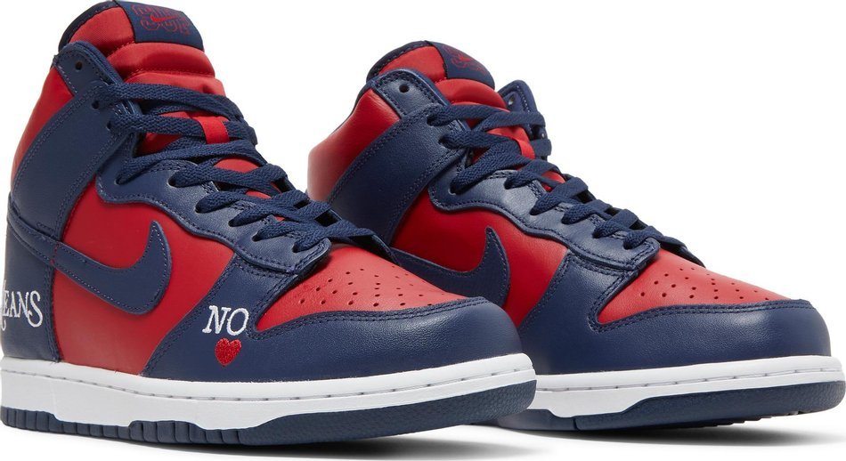 Supreme x Dunk High SB 'By Any Means - Red Navy' DN3741-600