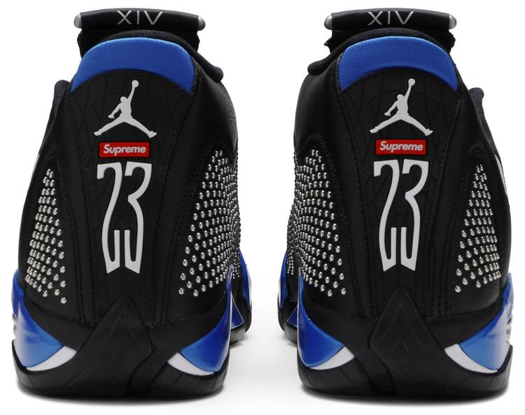 Supreme x Air Jordan 14 Retro Black Varsity Royal