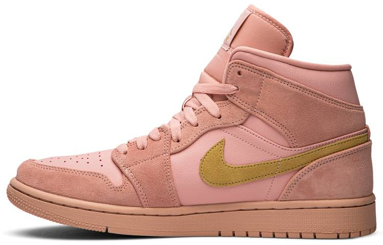 Air Jordan 1 Mid Coral Gold