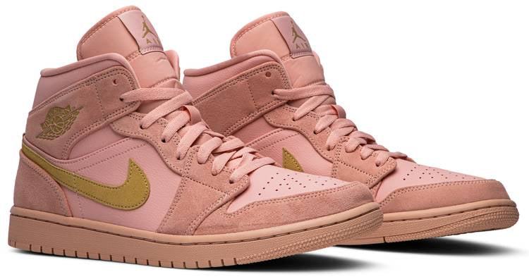 Air Jordan 1 Mid Coral Gold