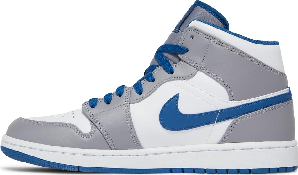 Air Jordan 1 Mid Cement True Blue