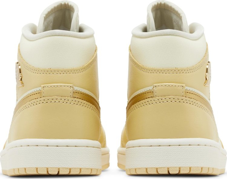 Wmns Air Jordan 1 Mid Pale Vanilla Gold