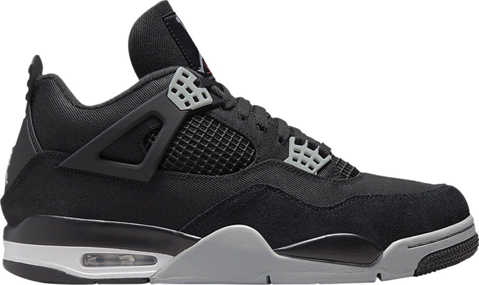 Air Jordan 4 Retro Black Canvas