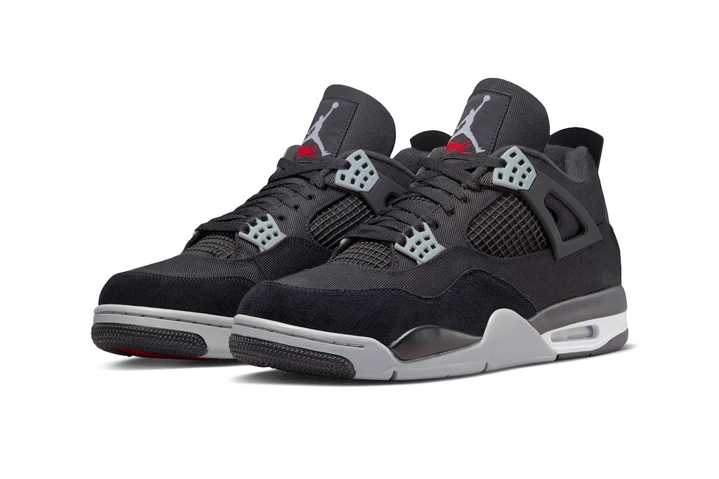 Air Jordan 4 Retro Black Canvas