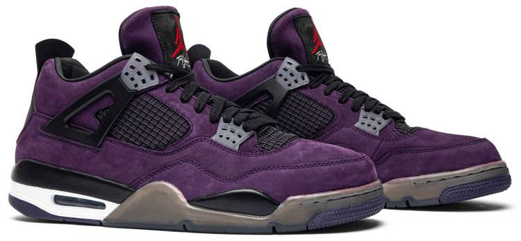 Travis Scott x Air Jordan 4 Retro Purple Suede - White Midsole