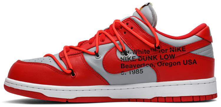 Off-White x Dunk Low 'University Red' CT0856-600