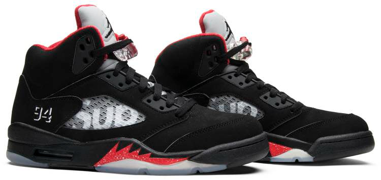 Supreme x Air Jordan 5 Retro Black