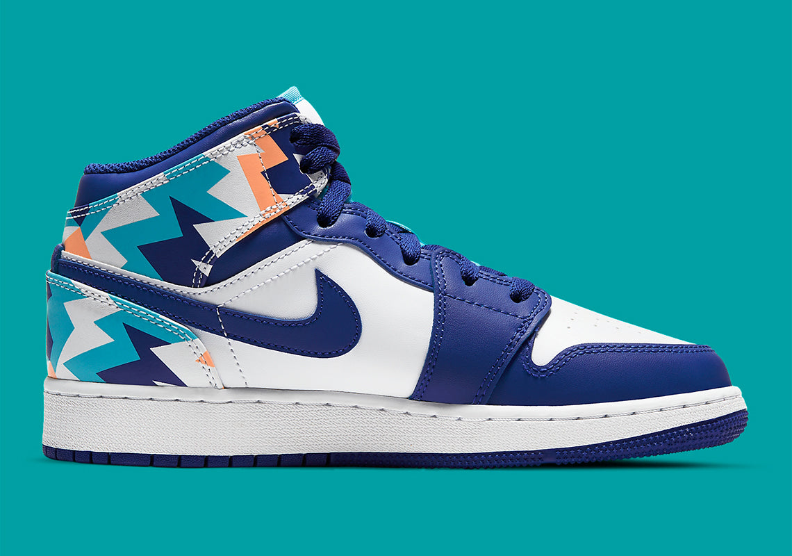 Air Jordan 1 Mid GS Geometric Pint