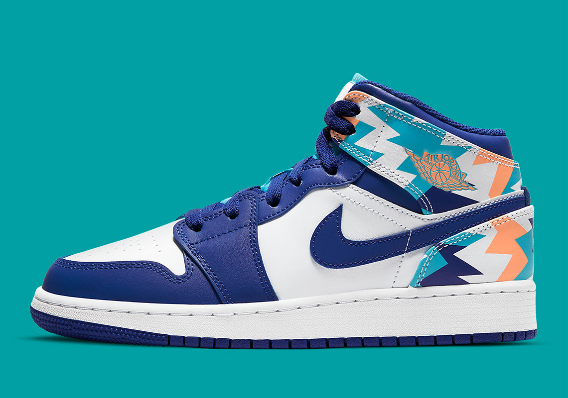 Air Jordan 1 Mid GS Geometric Pint