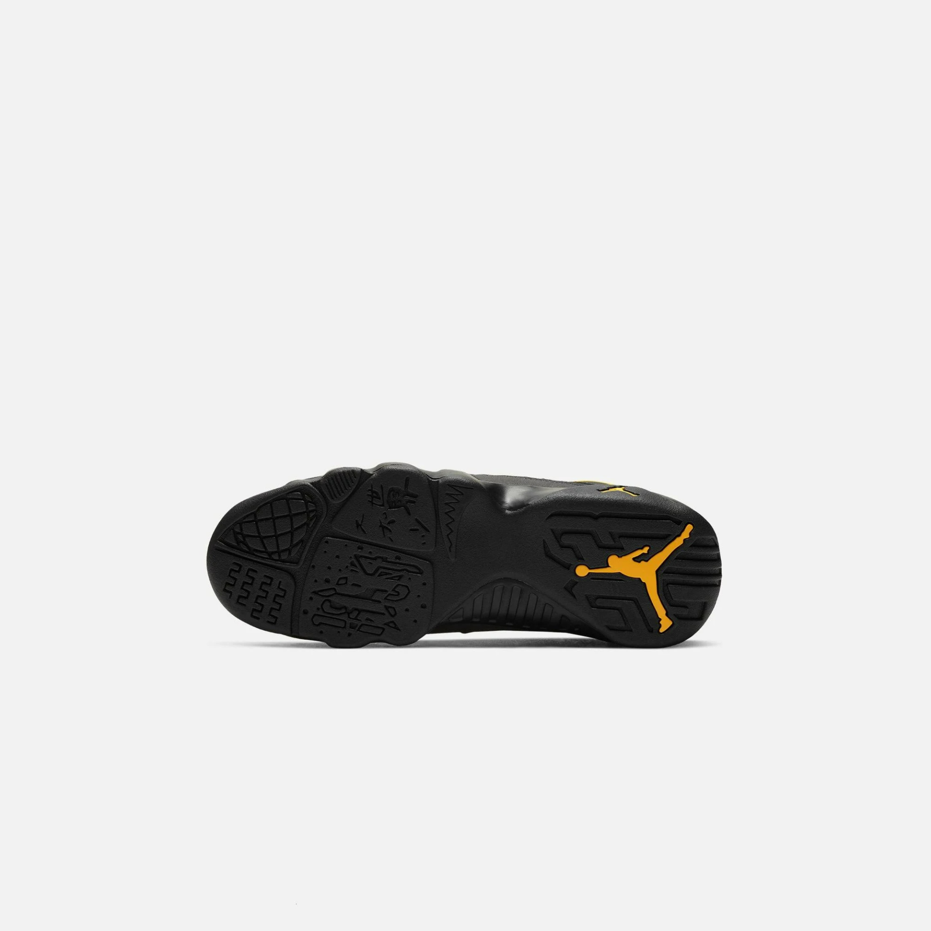 Air Jordan 9 Retro GS Dark Charcoal University Gold