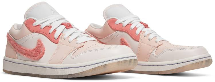 Air Jordan 1 Low White Pink Grey Shoes