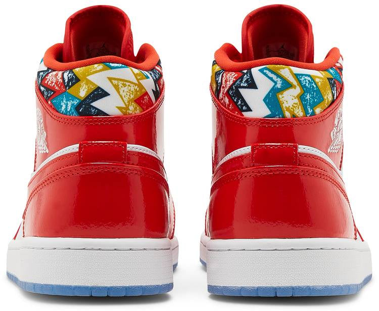 Air Jordan 1 Mid Gets Swathed in Geometric Prints