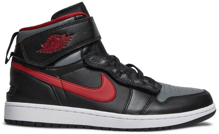 Air Jordan 1 High FlyEase Smoke Grey Gym Red