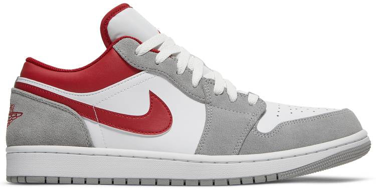 Air Jordan 1 Low SE Light Smoke Grey Gym Red