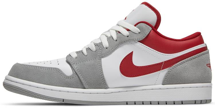 Air Jordan 1 Low SE Light Smoke Grey Gym Red