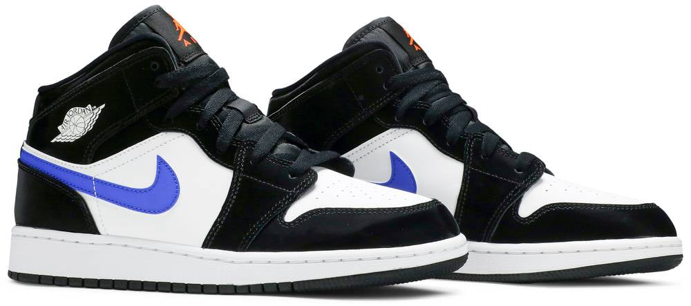 Air Jordan 1 Mid GS Black Racer Blue