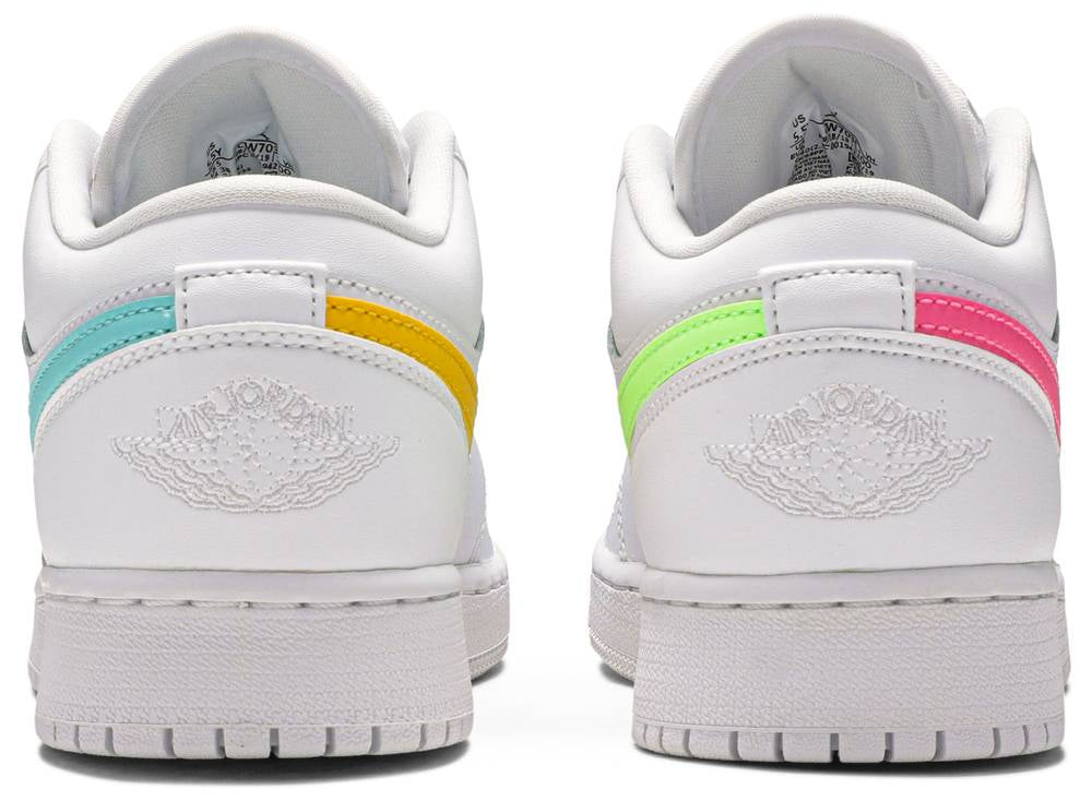 Air Jordan 1 Low GS White Neon