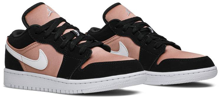 Air Jordan 1 Low GS White Rose Gold