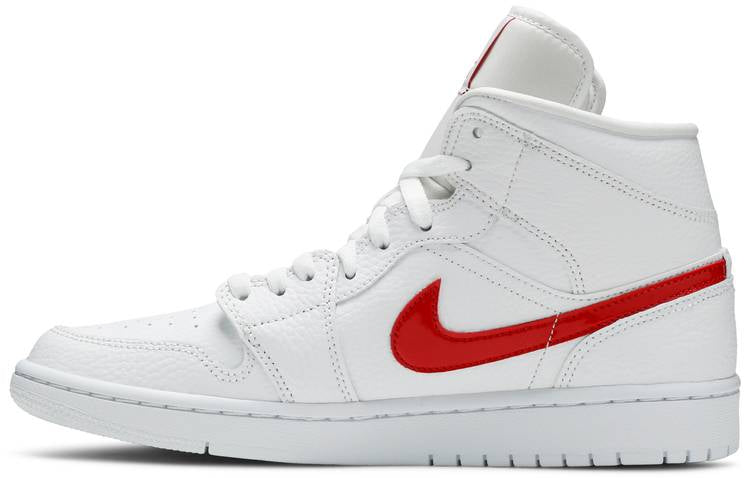 Air Jordan 1 Mid White University Red