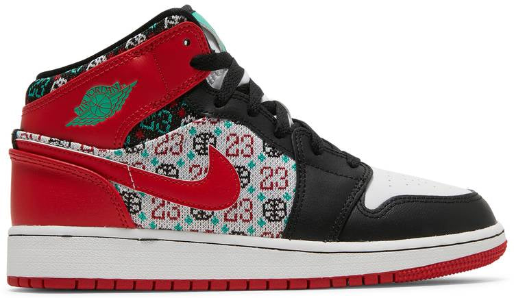 Air Jordan 1 Mid SE GS Ugly Christmas Sweater