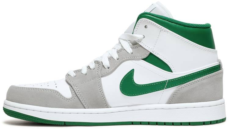 Air Jordan 1 Mid SE Grey Pine Green