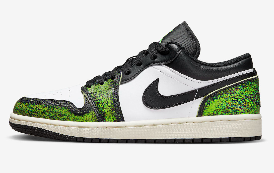 Air Jordan 1 Low SE Wear-Away - Electric Green