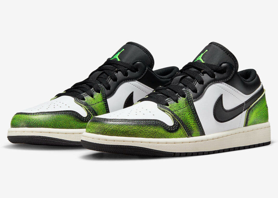 Air Jordan 1 Low SE Wear-Away - Electric Green