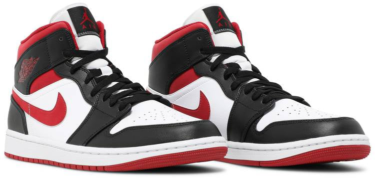 Air Jordan 1 Mid Black Gym Red